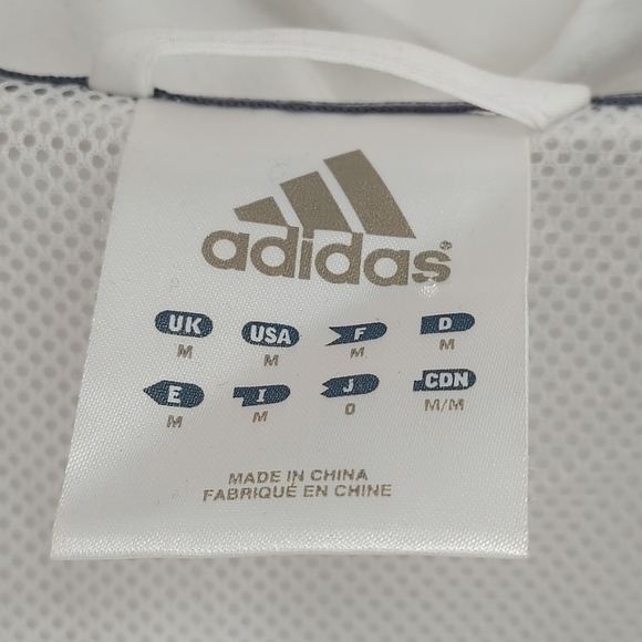Adidas track suit white with black size medium - Picture 6 of 8